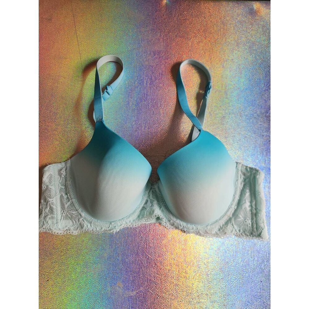 No Boundaries ombre aqua T-Shirt Bra Size 40C